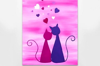 Paint Nite: Love Kitties